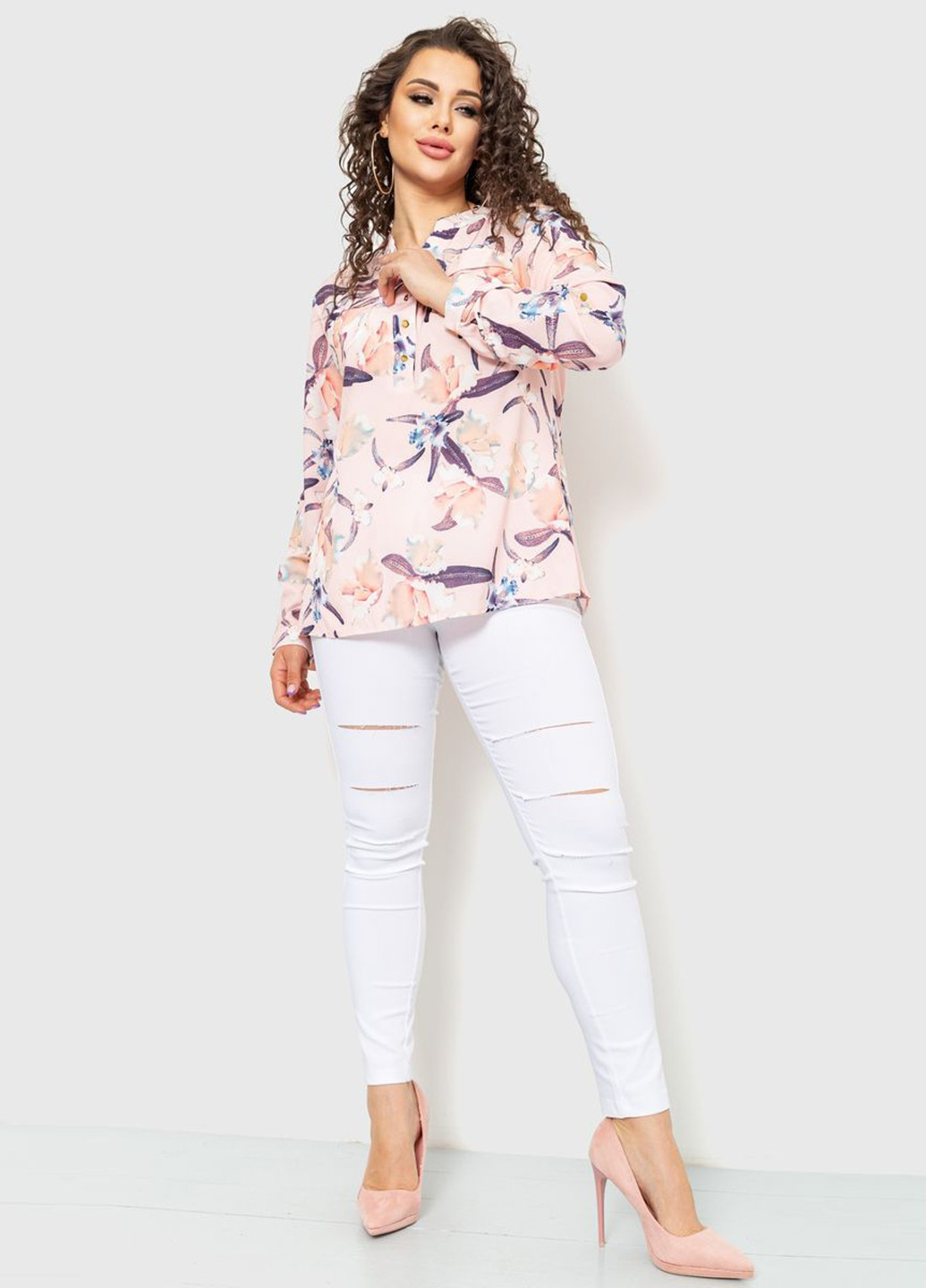 Персиковая летняя блуза Ager