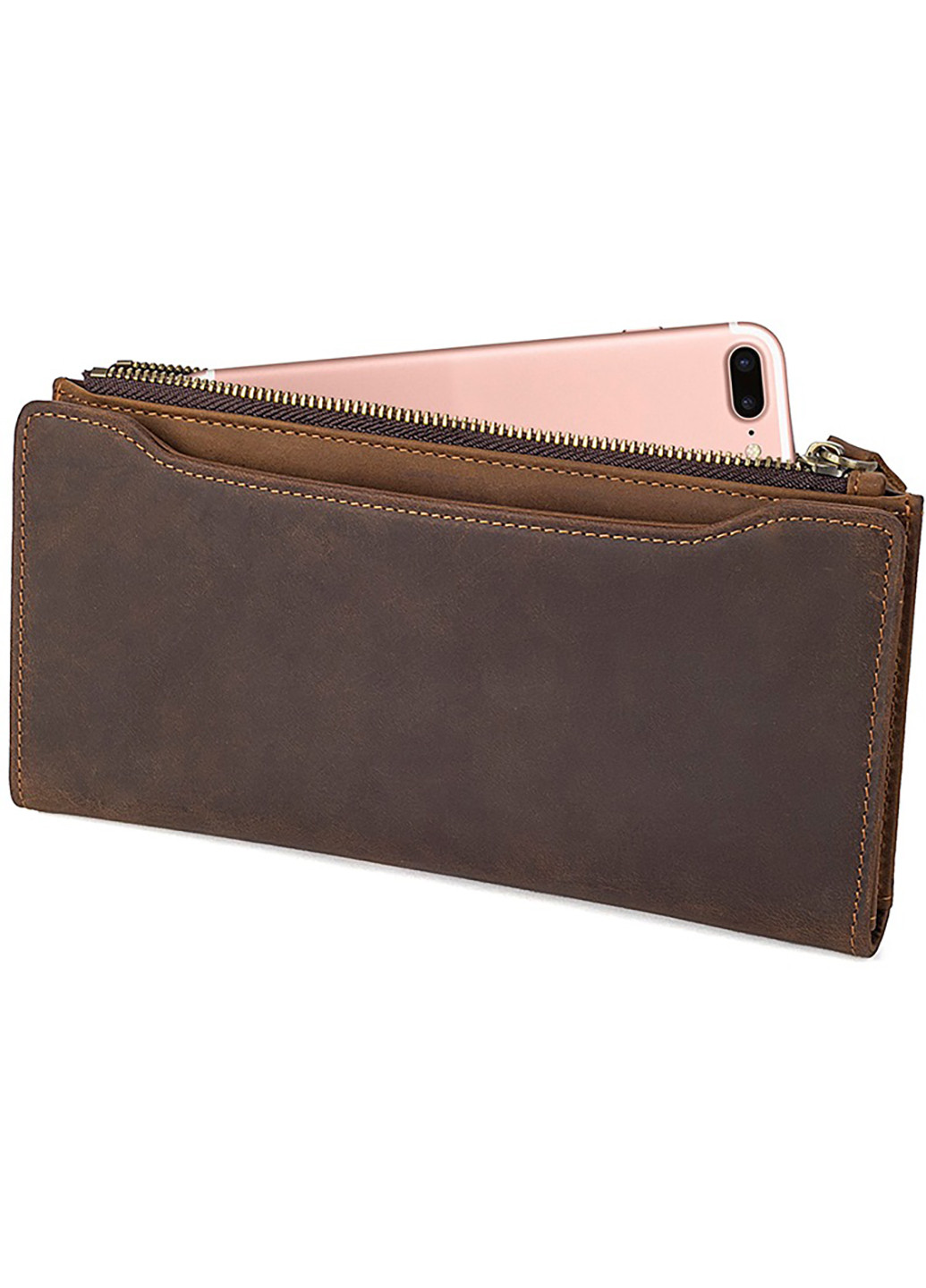 Мужской кожаный кошелек 9,5х19,5 см Vintage (252131610)