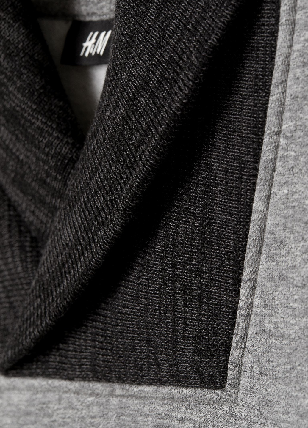 Свитшот H&M - крой меланж серый кэжуал - (251154384)