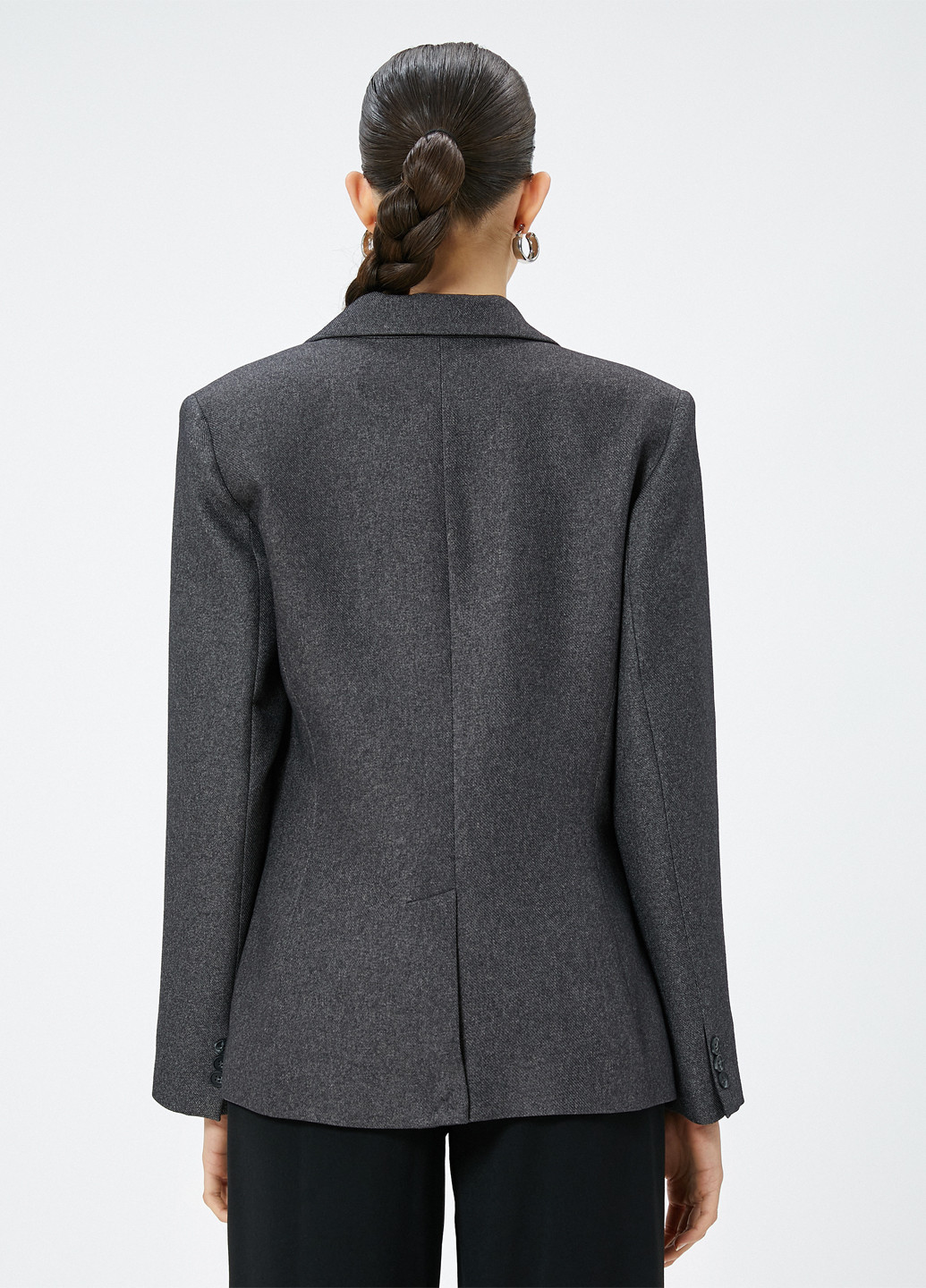 Темно-серый женский жакет KOTON меланжевый - демисезонный