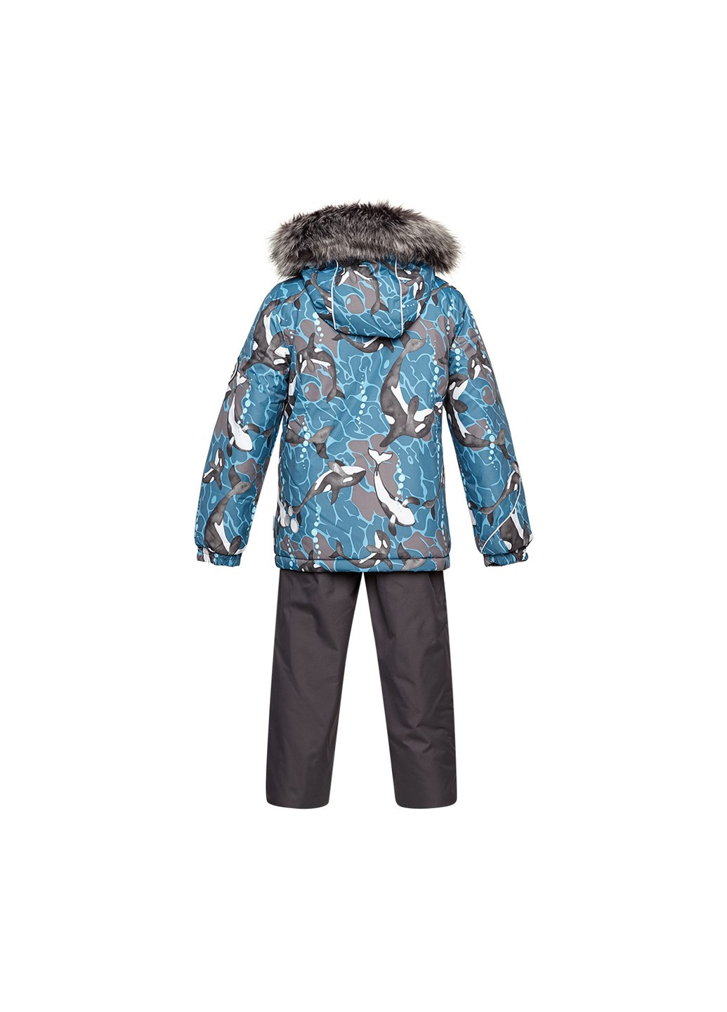 Бирюзовый зимний комплект зимний (куртка + полукомбинезон) dante 1 Huppa