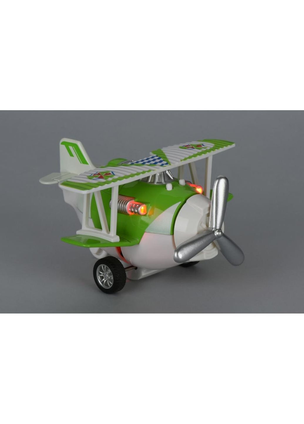 Спецтехніка Літак металевий інерційний Aircraft зелений зі світлом (SY8012Ut-4) Same Toy (254072477)