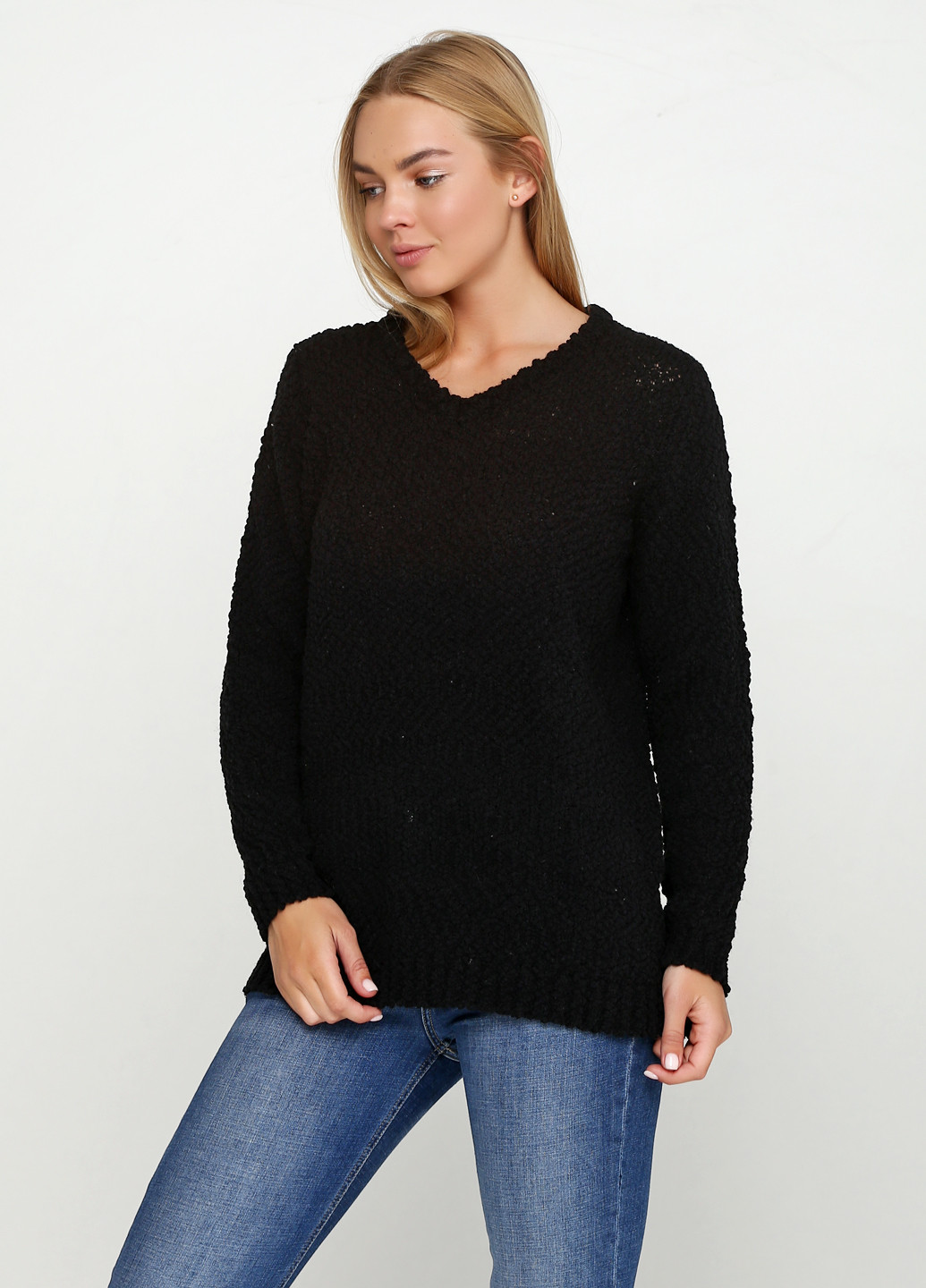 Черный демисезонный пуловер пуловер Minus