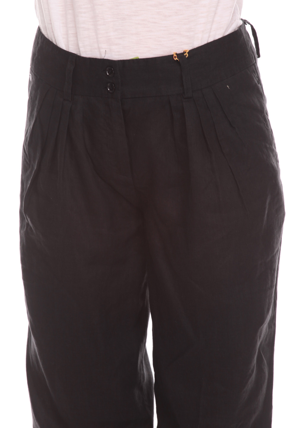 Черные кэжуал летние зауженные брюки Silvian Heach