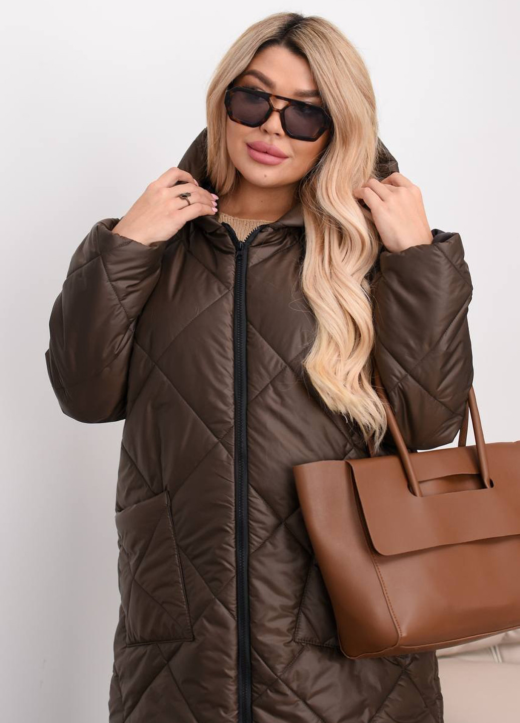 Коричнева демісезонна куртка куртка-пальто Fashion