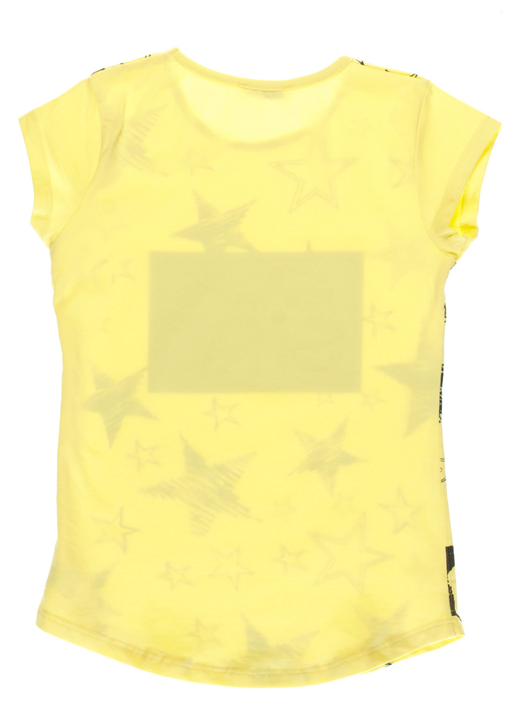 Желтая летняя футболка с коротким рукавом Pop Fashion