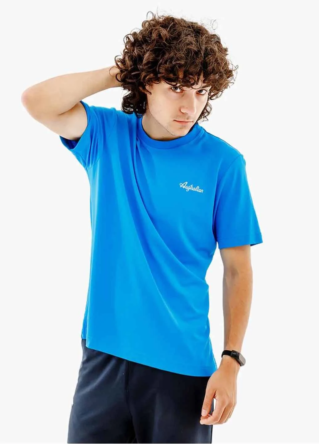 Голубая футболка lsuts0003-626 Australian Easy Tech Pique T-Shirt R-Fit Light Blue