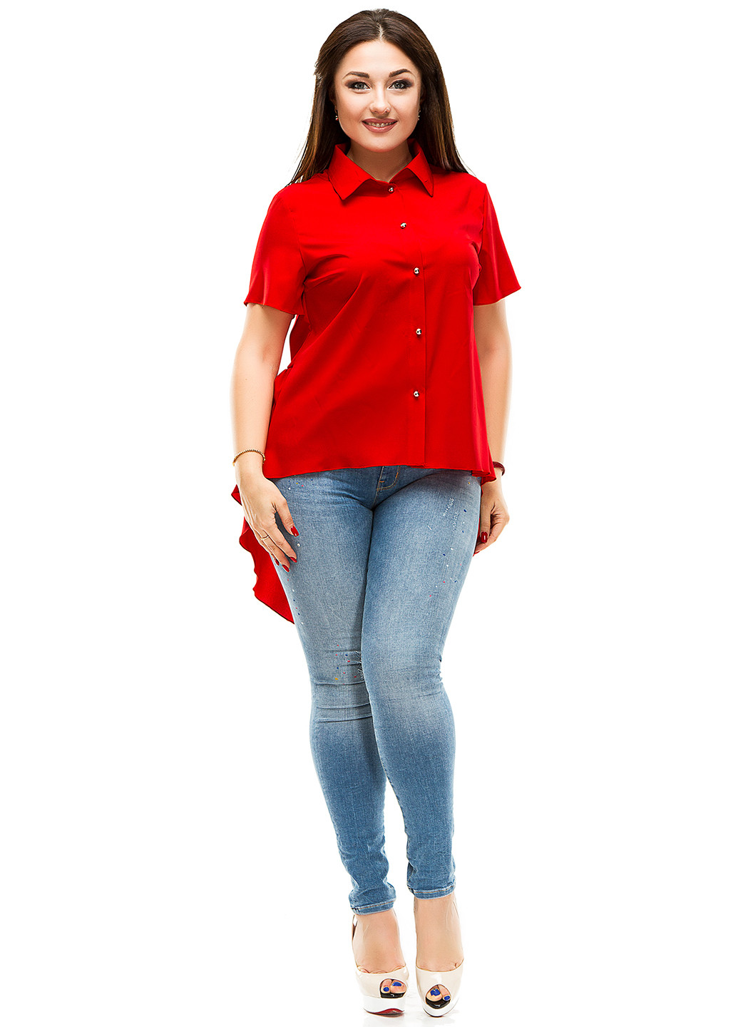 Червона блуза Lady Style