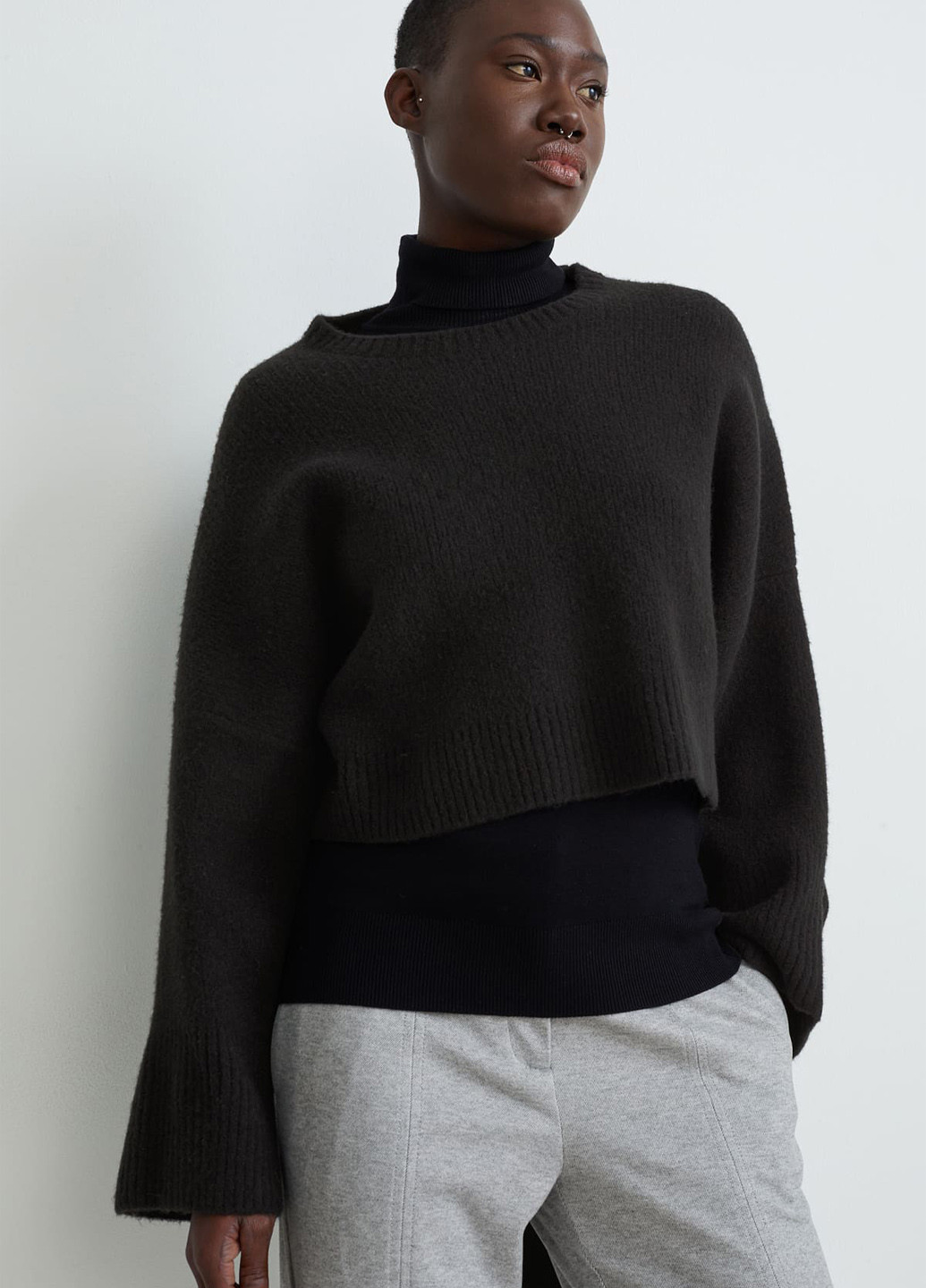 Черный зимний джемпер джемпер C&A