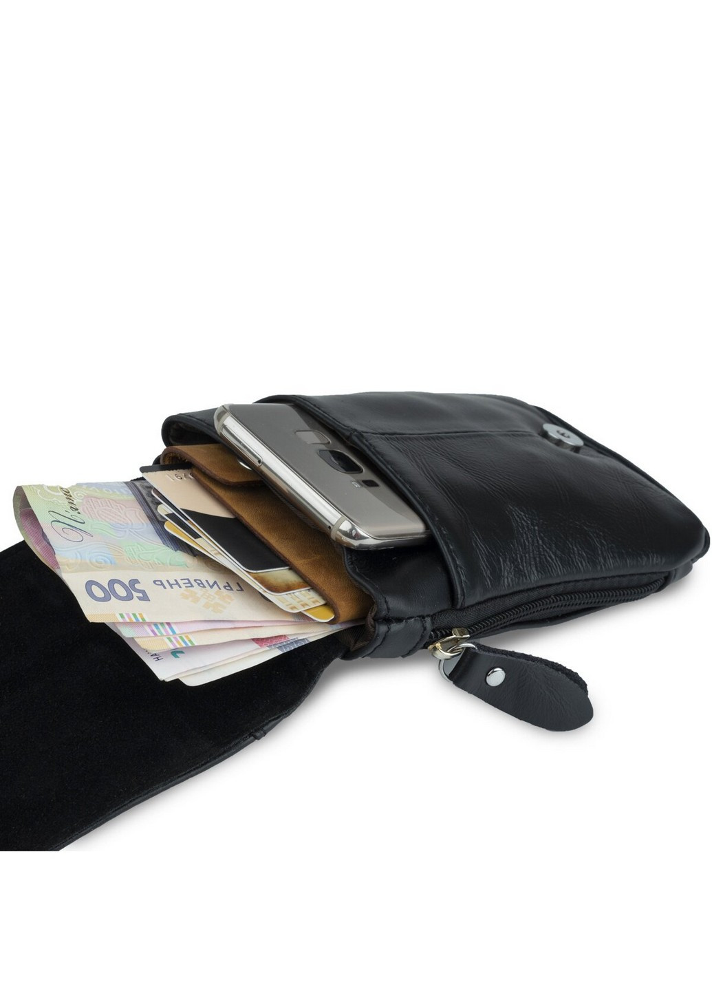 Кожаная сумка на пояс Vintage (252086527)