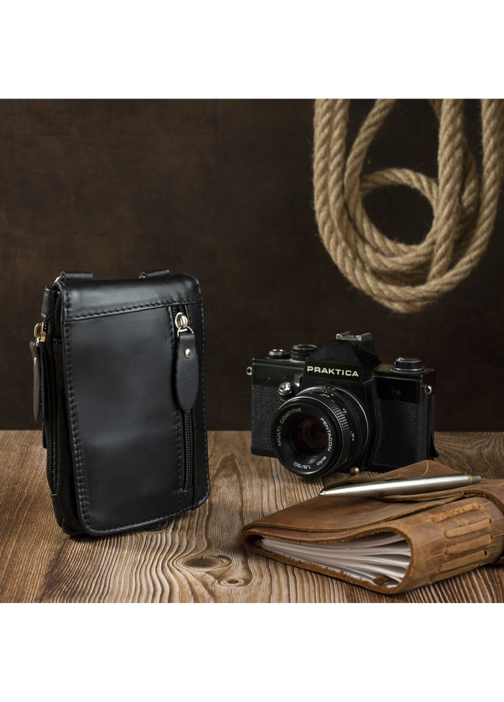 Кожаная сумка на пояс Vintage (252086527)