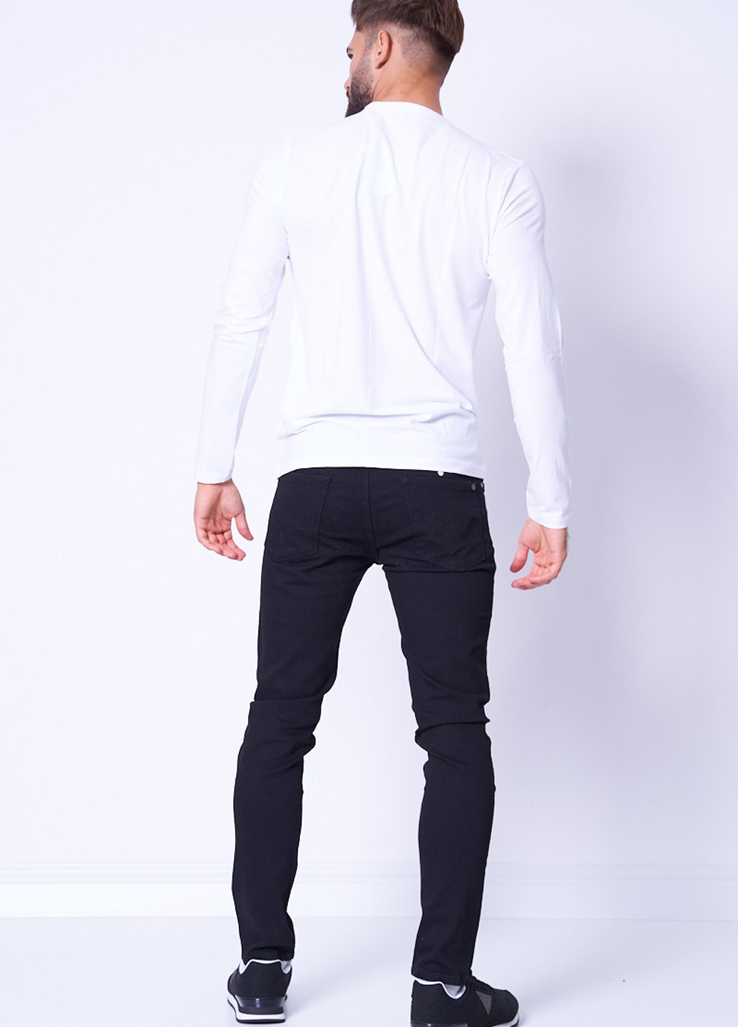 Белый демисезонный кэжуал лонгслив Pepe Jeans London с логотипом