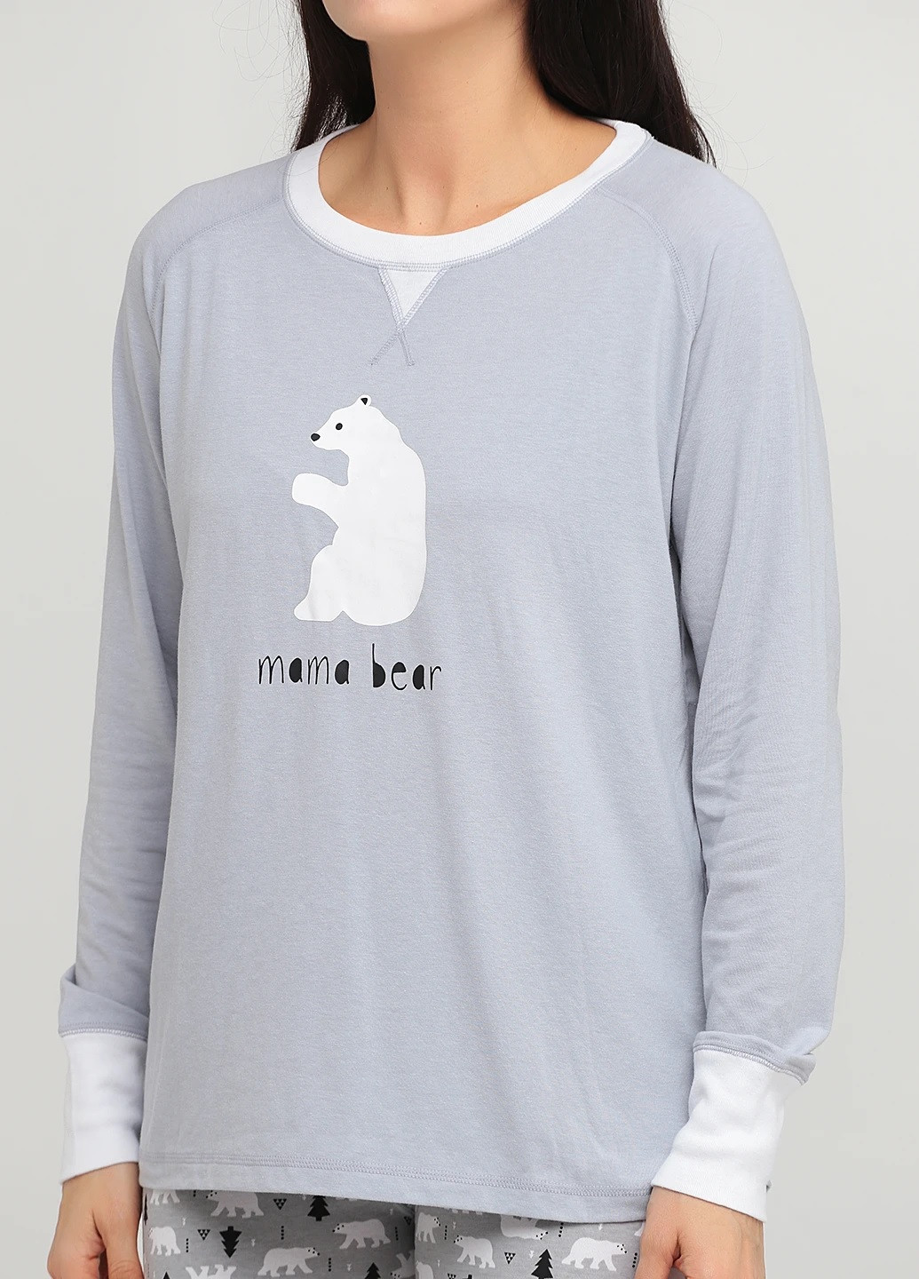 Сіра всесезон піжама (реглан, штани) реглан + брюки Sleepyheads