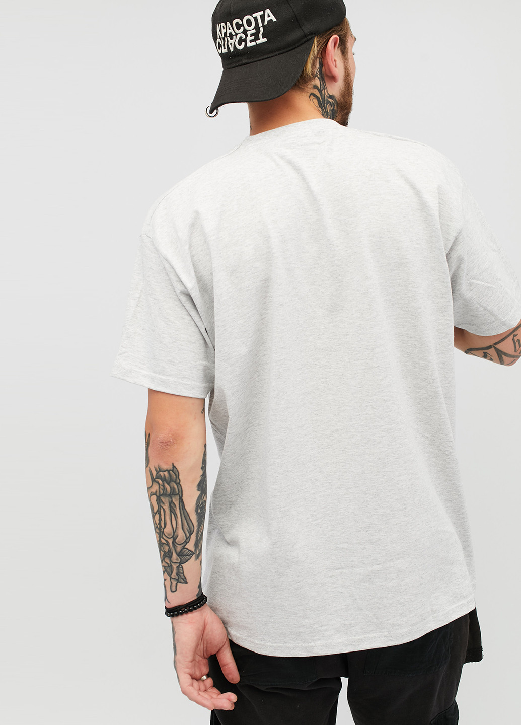 Светло-серая футболка YAPPI