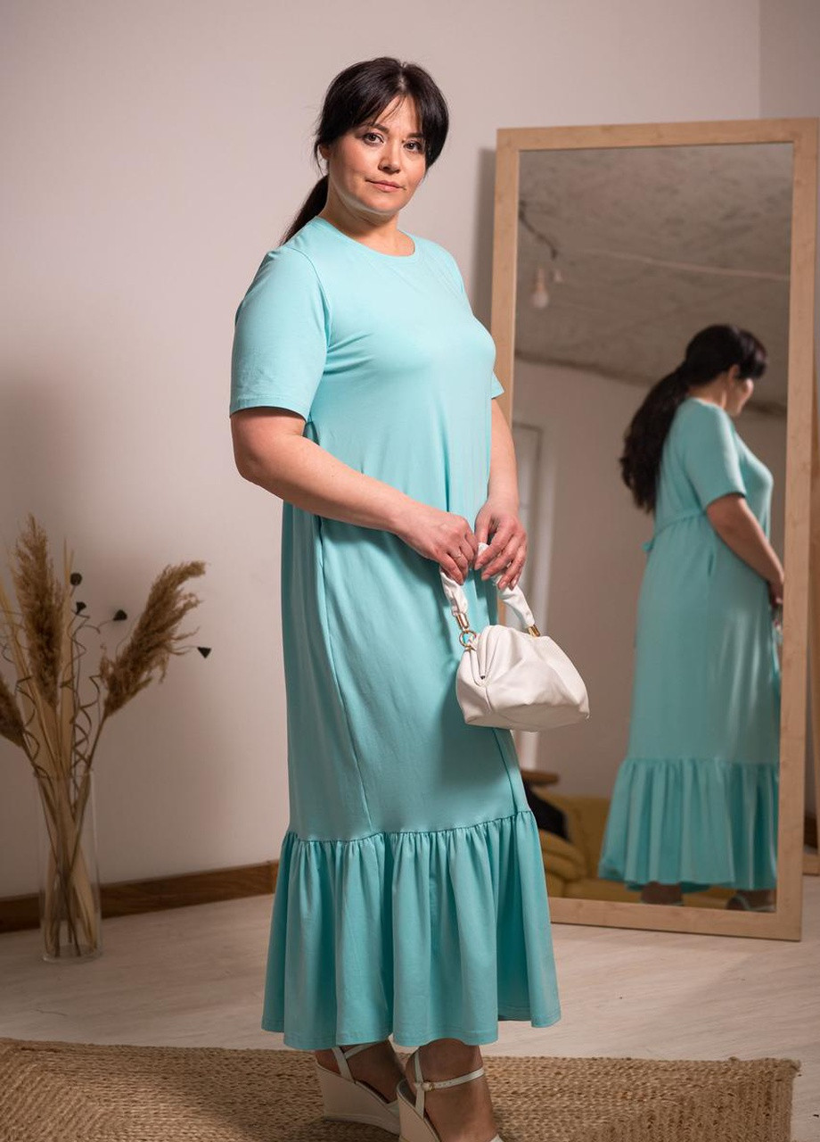М'ятна кежуал жіноча сукня футляр V.O.G. однотонна