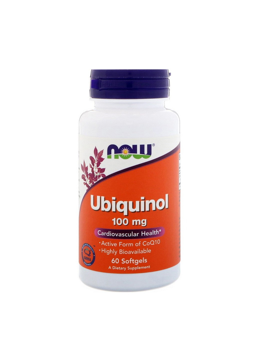 Убихинол Ubiquinol 100 mg 60 капсул Now Foods (255408335)