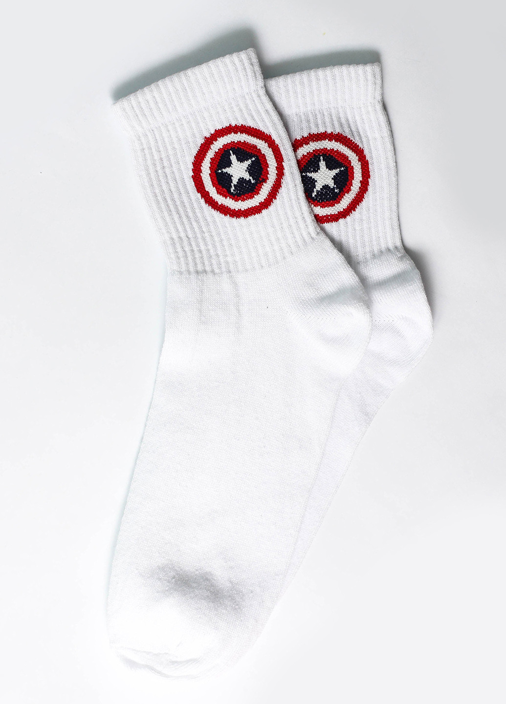 Носки Marvel звезда Rock'n'socks белые повседневные