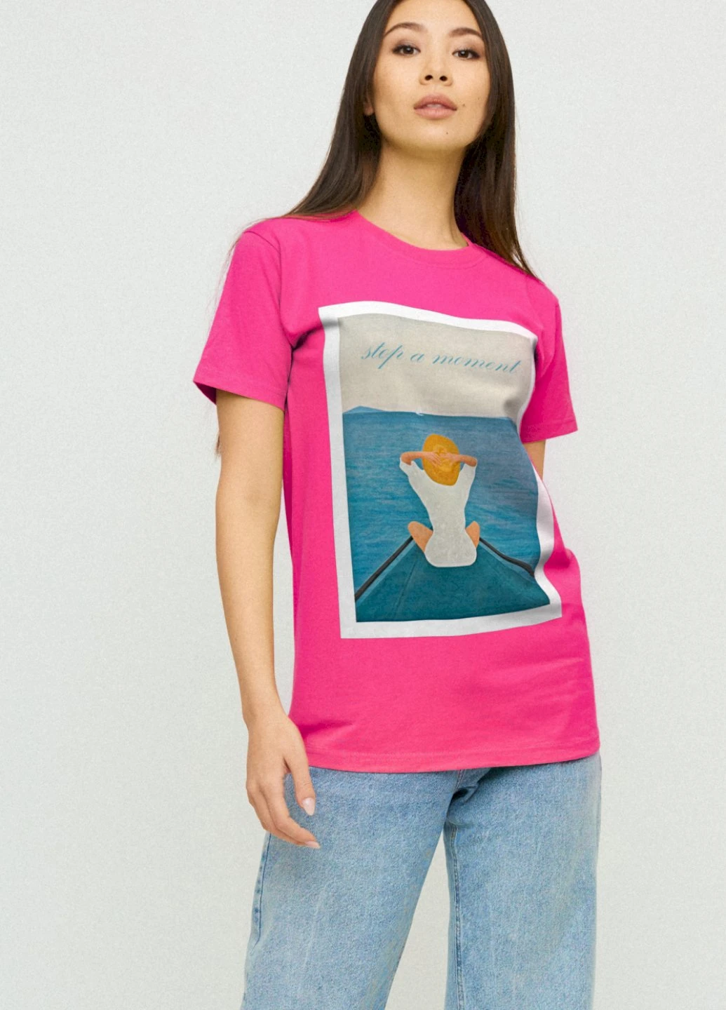 Футболка Boyfriend / air print / YAPPI - (237407525)