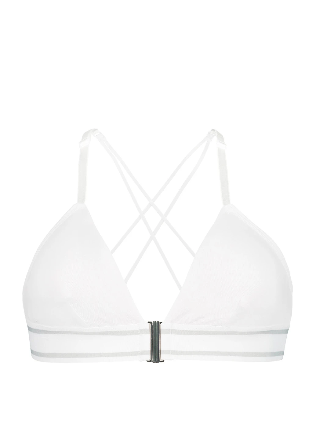 Білий тріенджел бюстгальтер Hunkemoller без кісточок поліамід