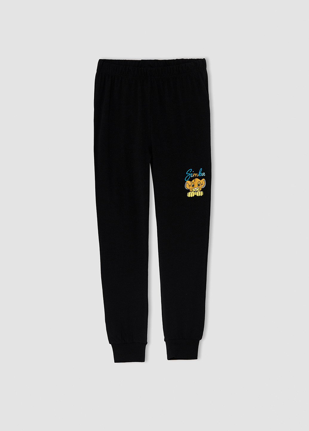 Світло-сіра всесезон піжама lion king лонгслив + брюки DeFacto Пижама