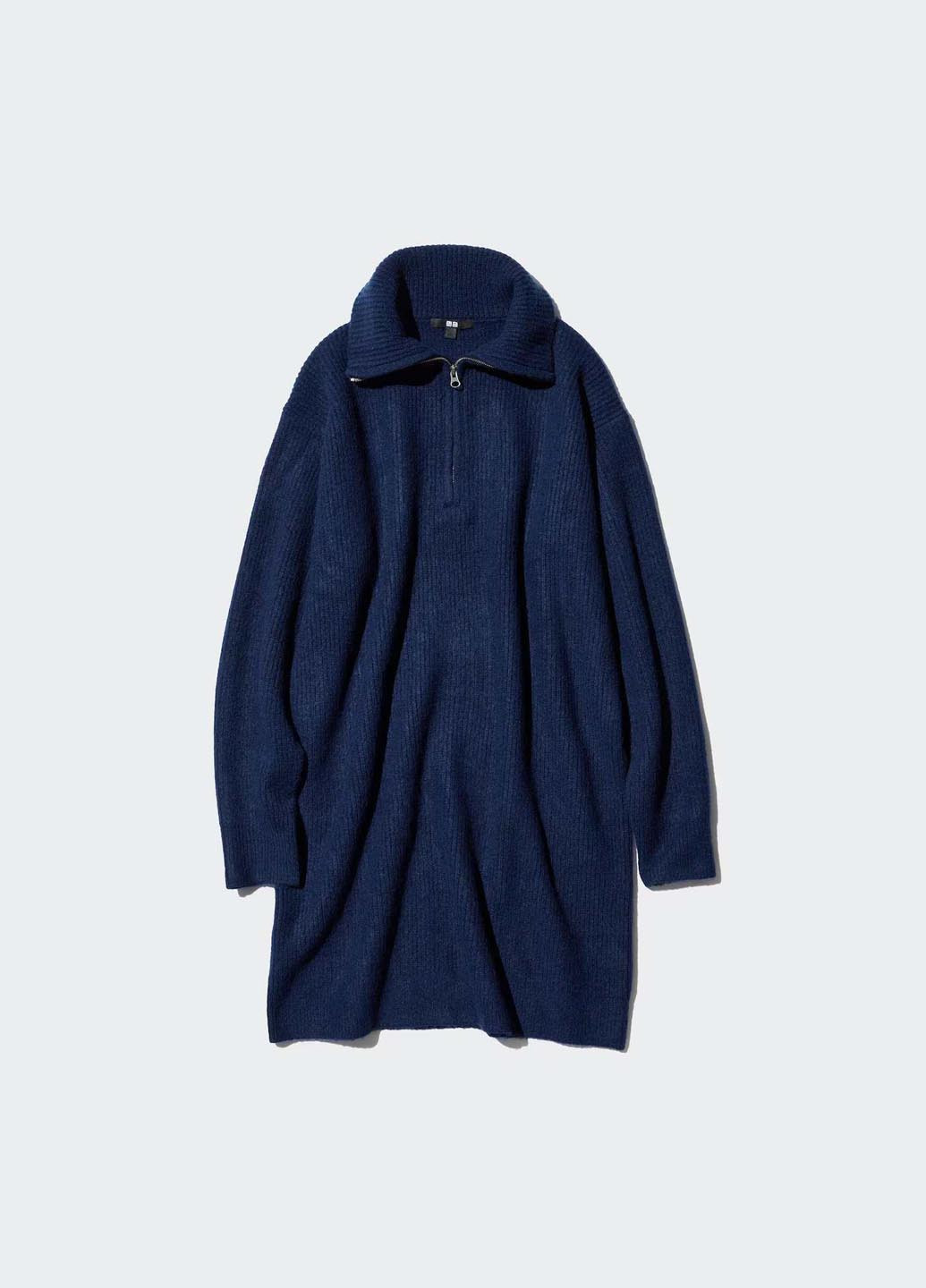 Темно-синя кежуал сукня сукня светр Uniqlo однотонна