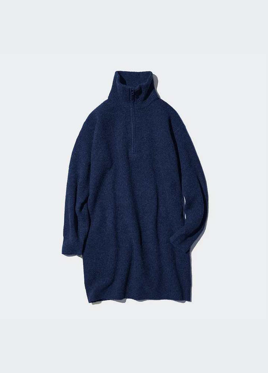 Темно-синя кежуал сукня сукня светр Uniqlo однотонна