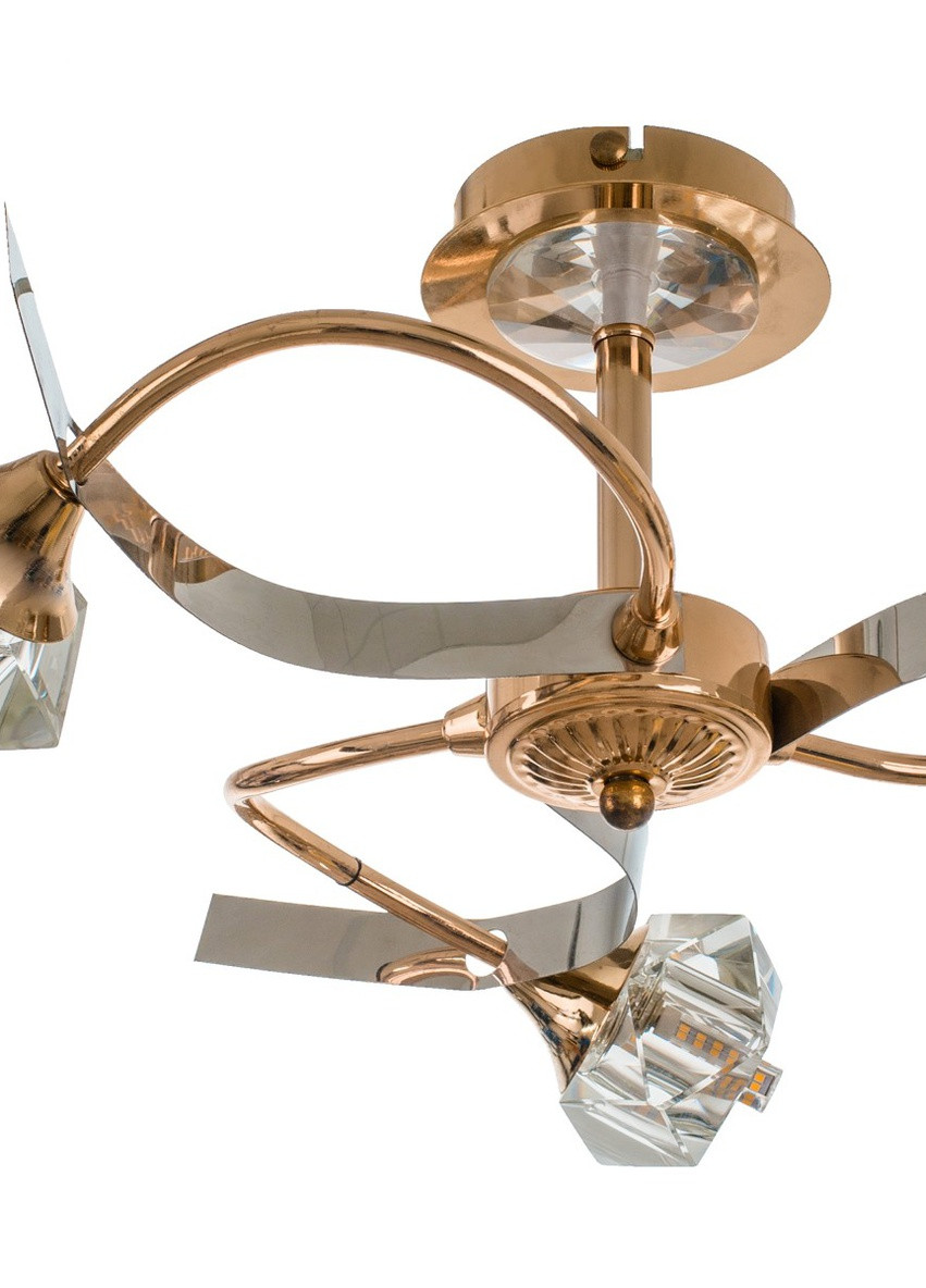 Люстра потолочная галогенная для натяжного потолка BR-371S/3 GOLD Brille (253887440)