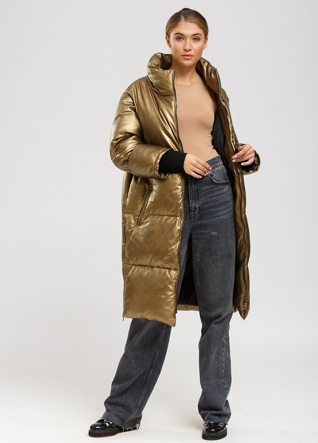 Бронзова зимня куртка NEBRASKA