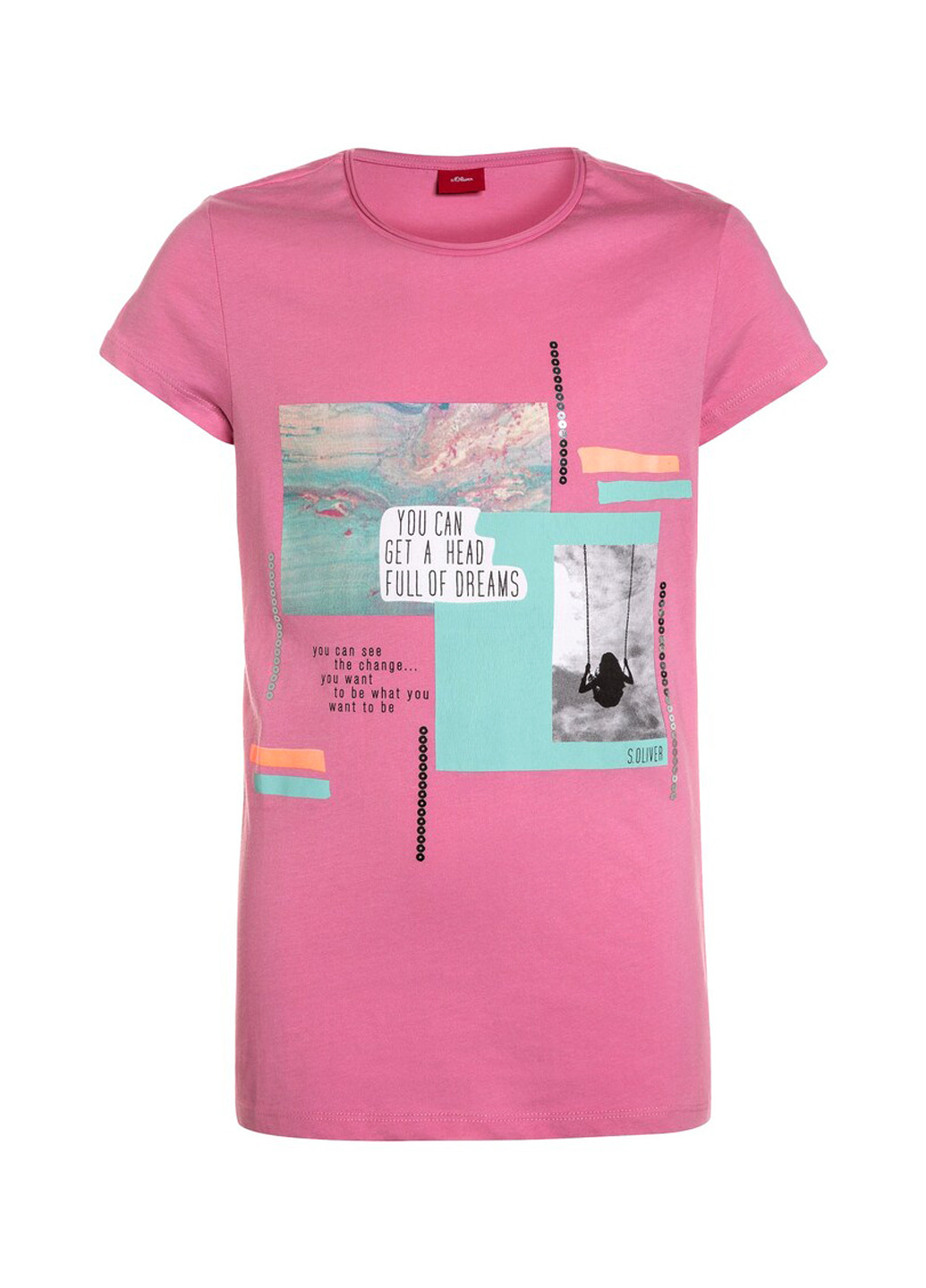Рожева літня футболка S.Oliver