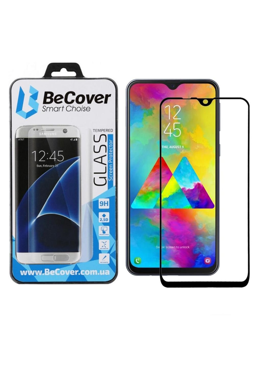 Скло захисне Samsung Galaxy M10 SM-M105 Black (703315) BeCover (249608952)