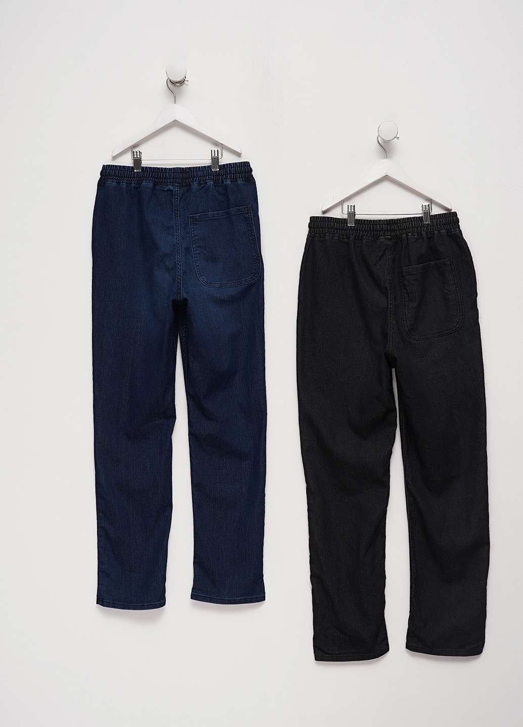 Комбинированные демисезонные прямые джинсы (2 шт.) H&M