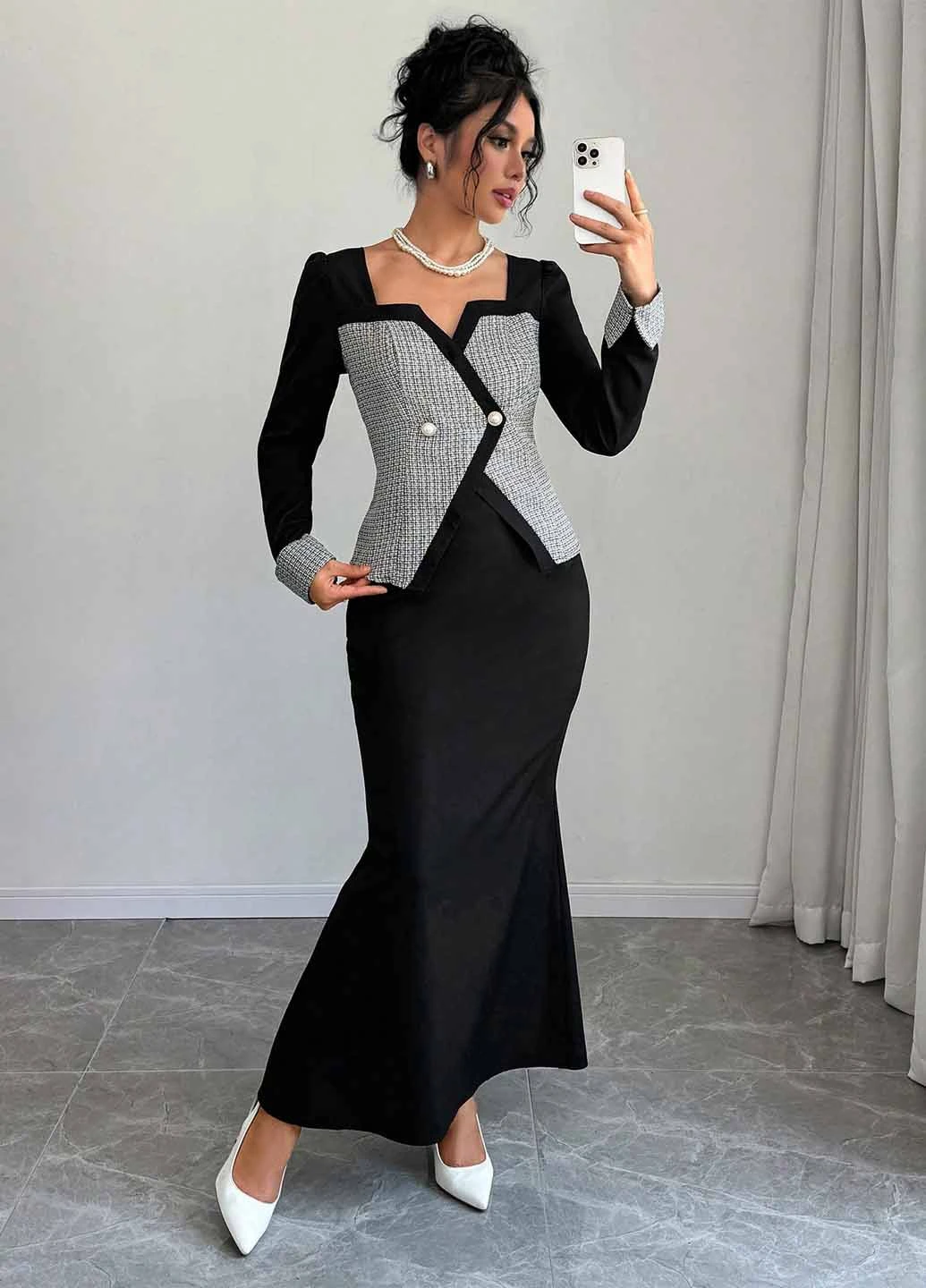 Костюм (жакет, спідниця) SHEIN (367574267)