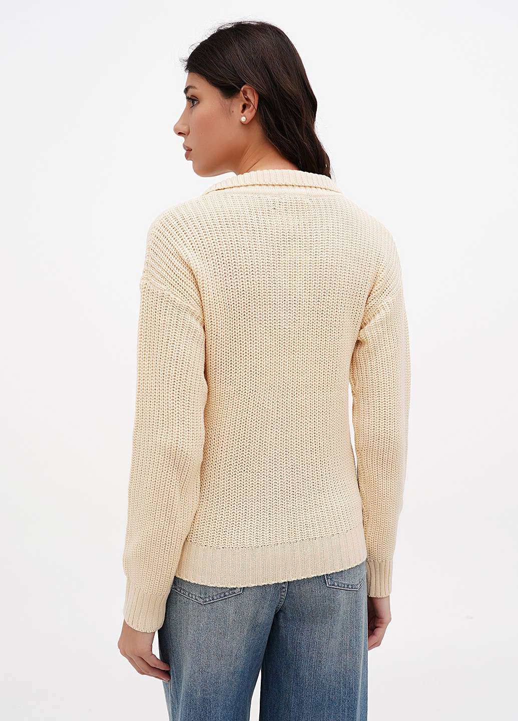 Светло-бежевый демисезонный пуловер пуловер Brave Soul