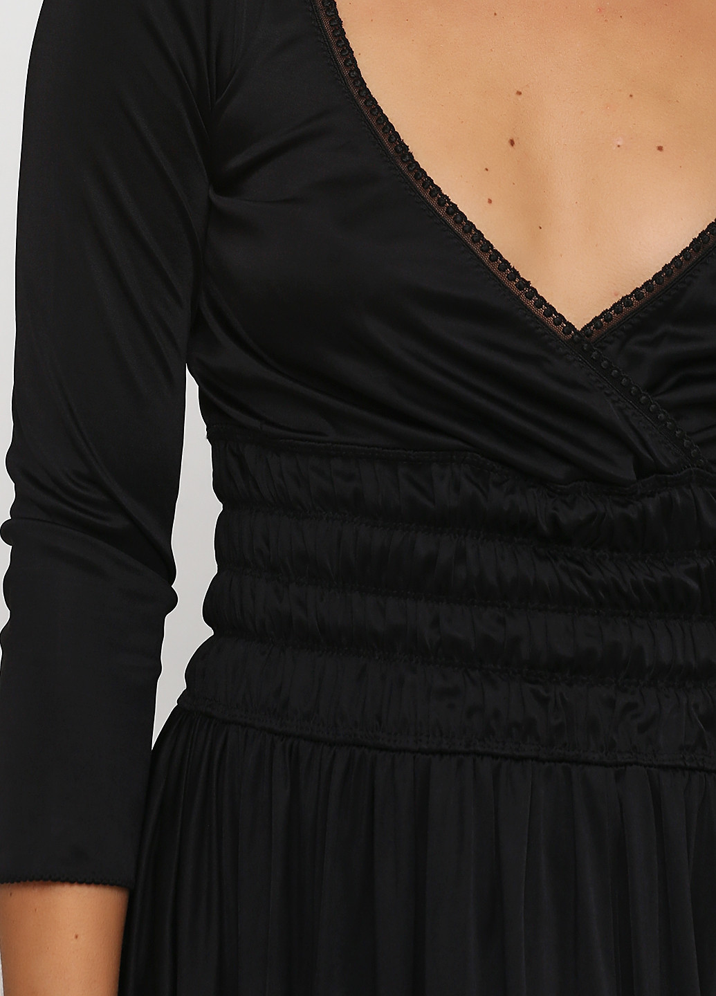 Черное кэжуал платье клеш Alessandro Dell'Acqua однотонное