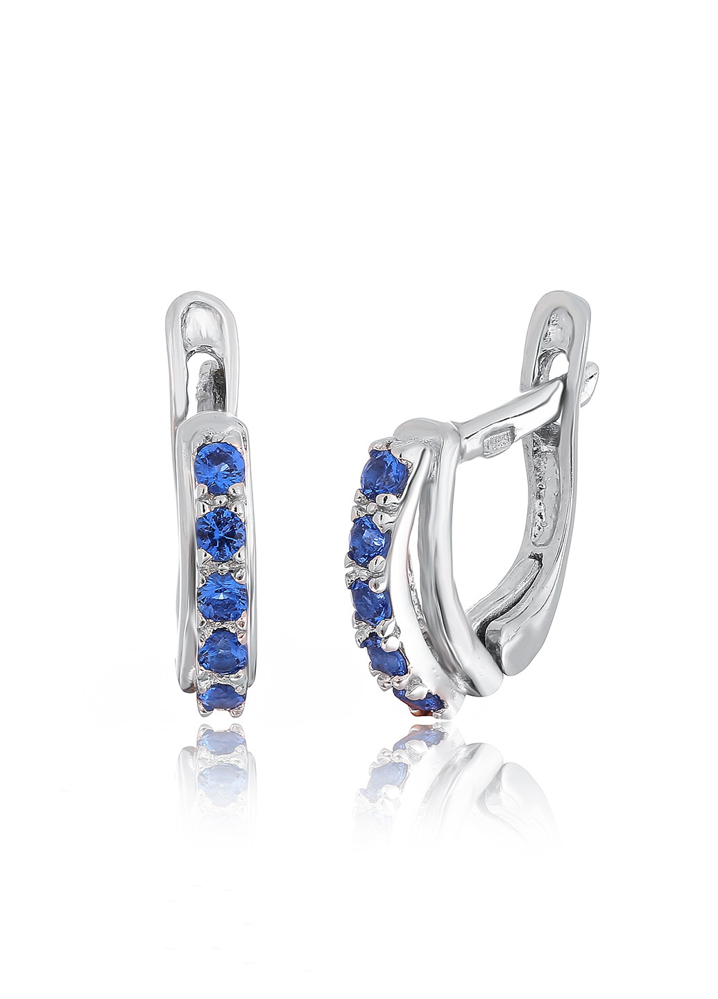 Срібні сережки з фіанітами с2флт / 155 Silvex925 (201169277)