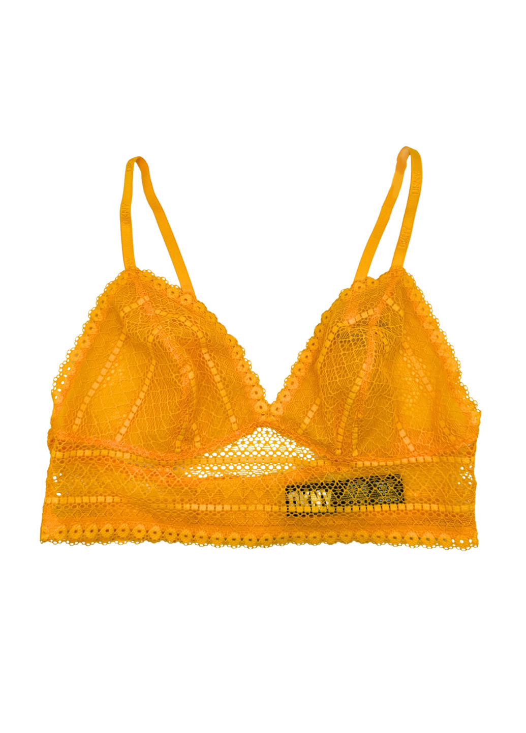 Оранжевый демисезонный комплект (бюстгальтер, трусики) DKNY