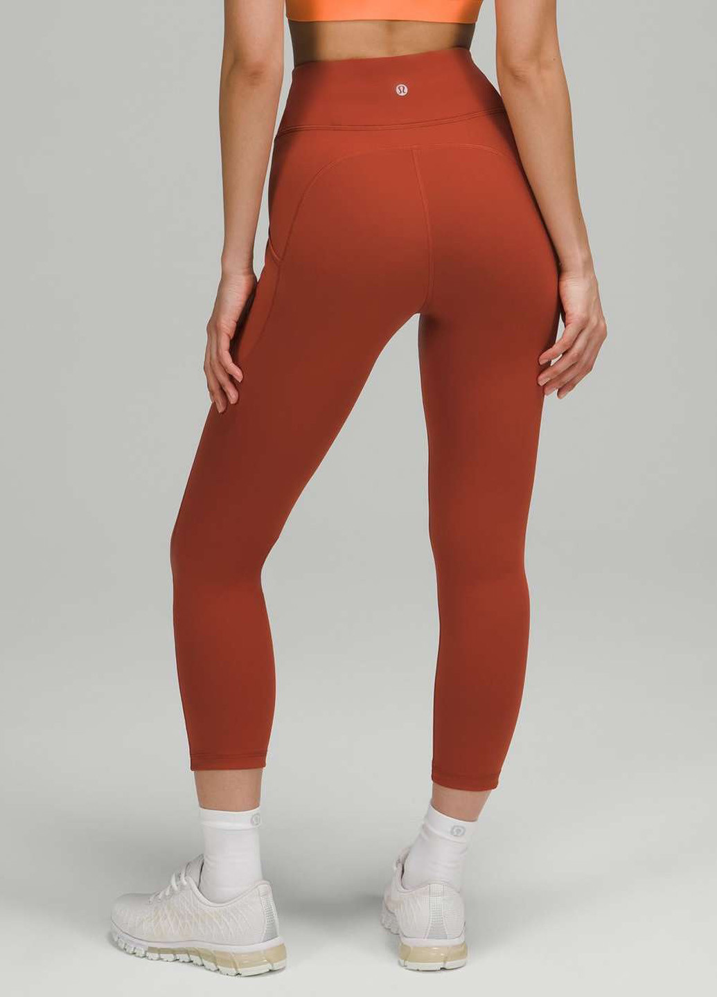 Кирпичные демисезонные леггинсы Lululemon Athletica