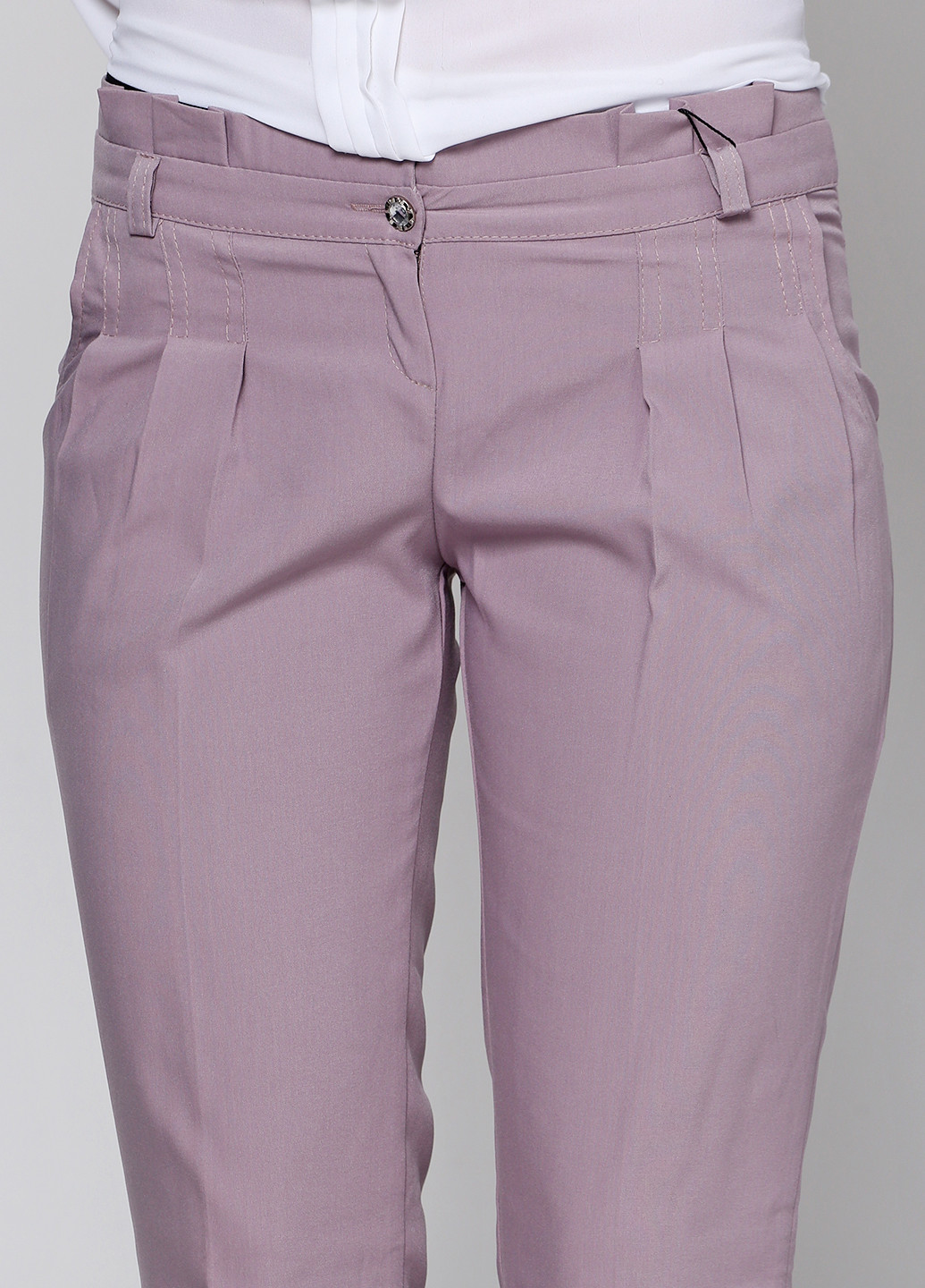 Бледно-розовые кэжуал летние зауженные брюки Ut