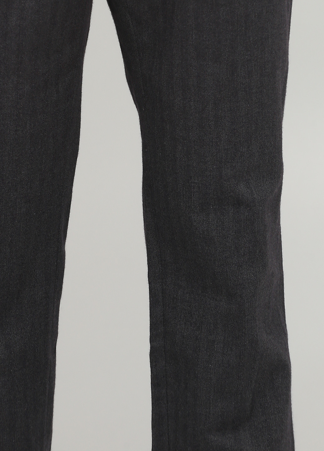 Темно-серые кэжуал демисезонные прямые брюки Massimo Dutti
