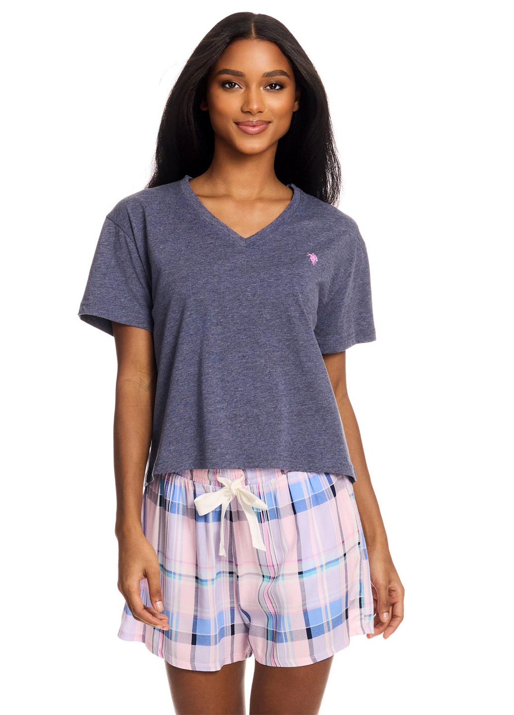 Синя всесезон піжама (футболка, шорти) футболка + шорти U.S. Polo Assn.