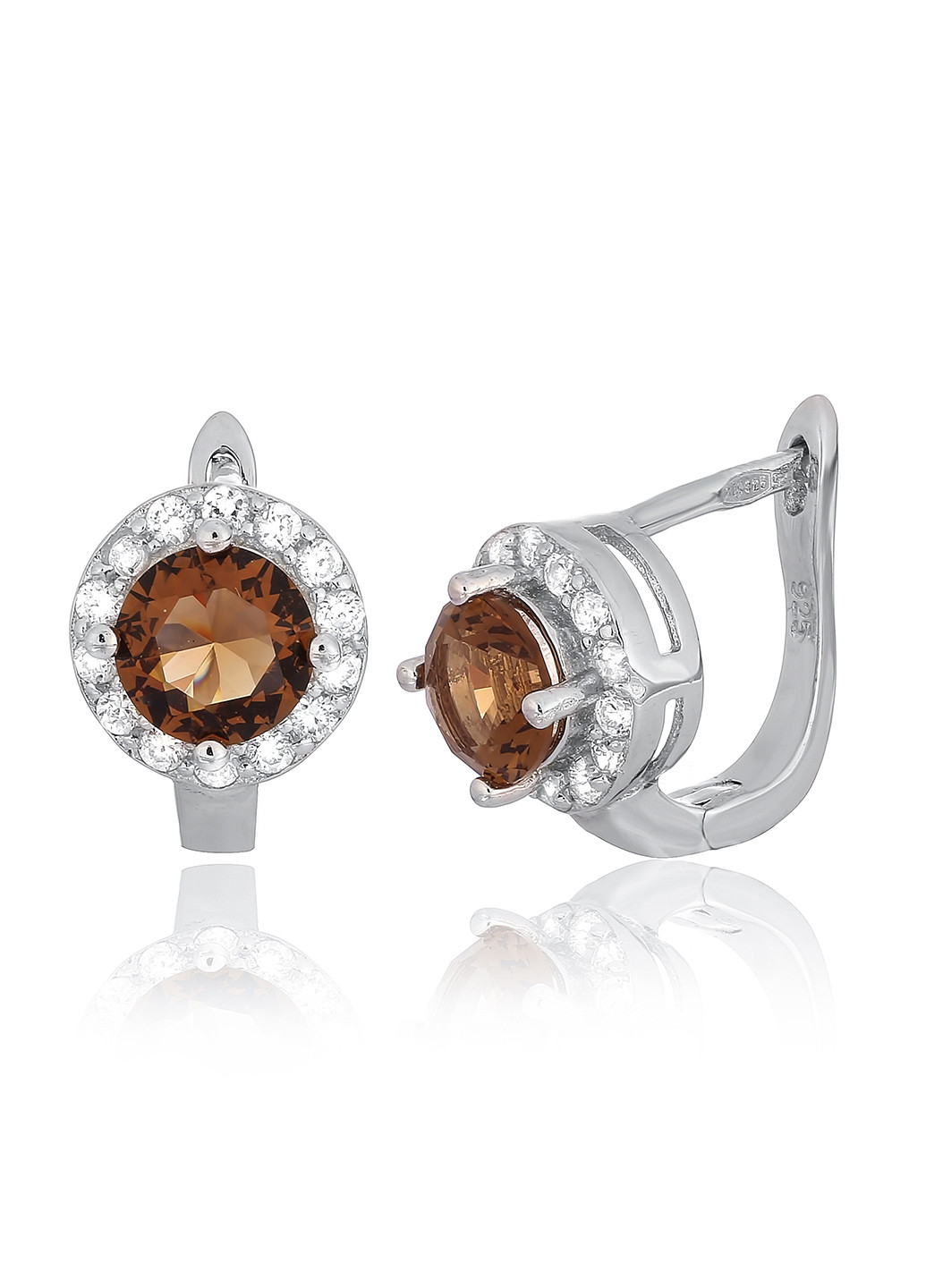 Серебряные серьги с фианитами ск2фрт/408 Silvex925 (201169356)