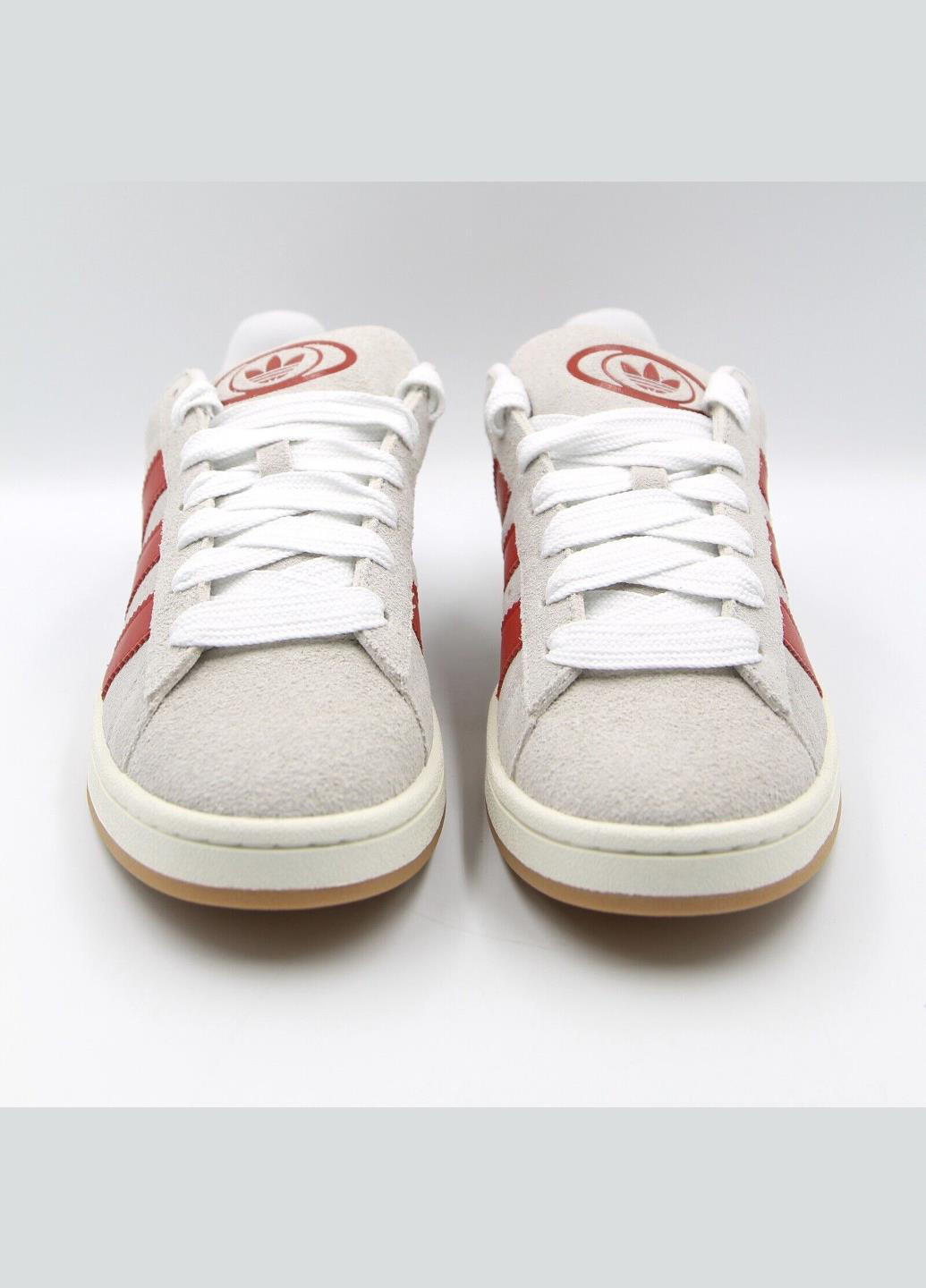 Кросівки GY0037 adidas Campus 00s Crystal White Better Scarlet світло-сірі демісезони (317223846)