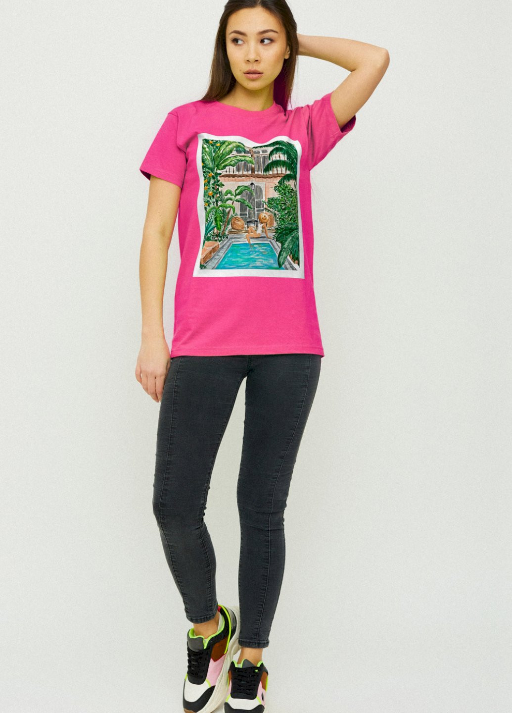Футболка Boyfriend / air print / YAPPI - (237407758)