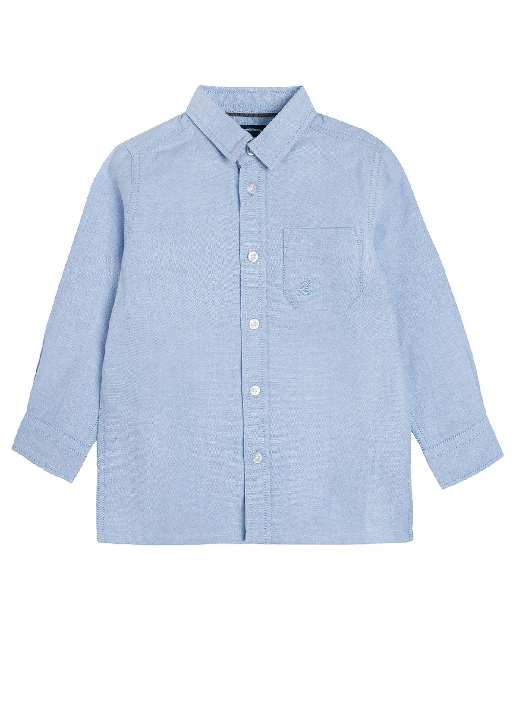 Голубой классическая рубашка однотонная Cool Club