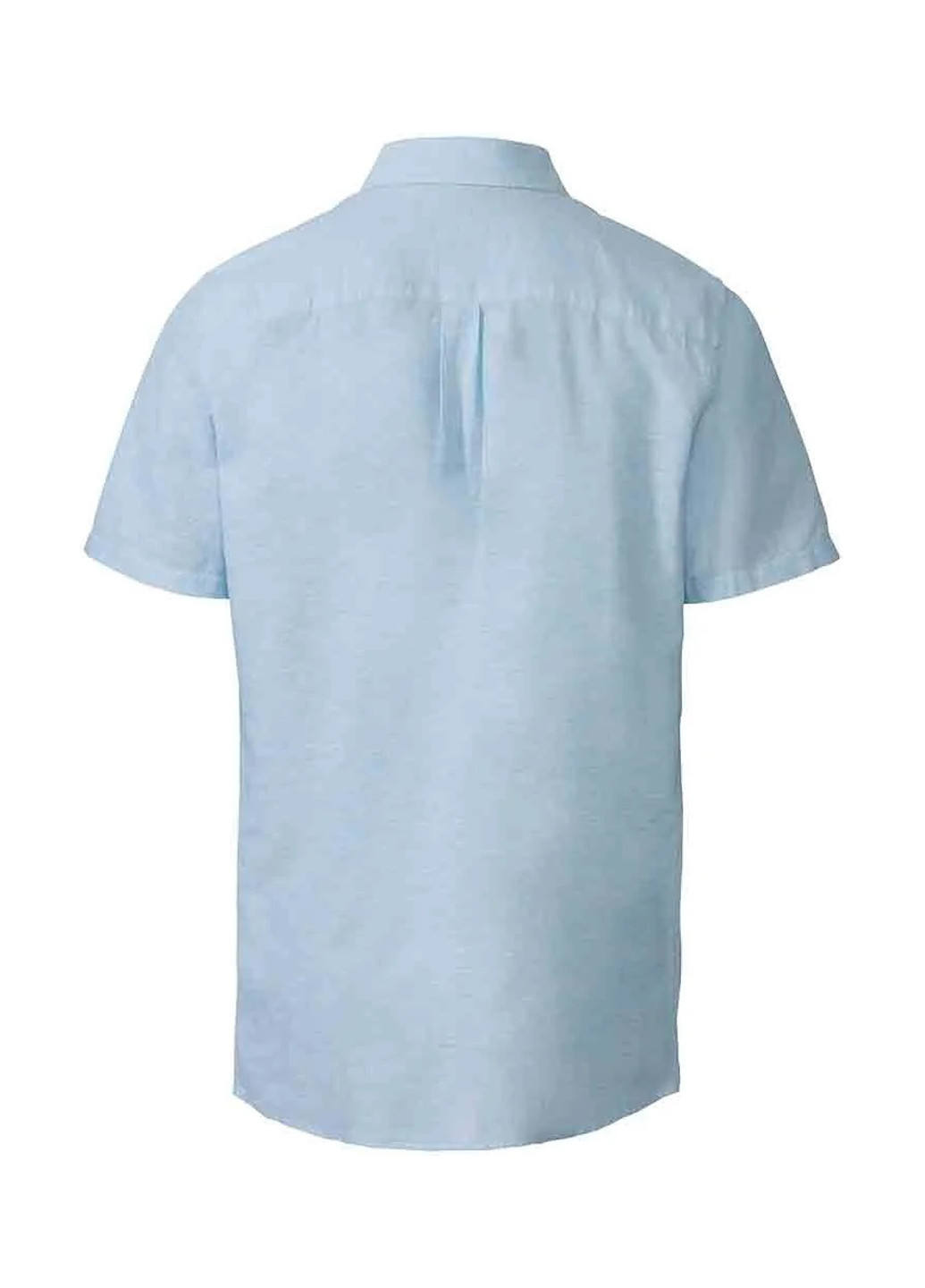 Голубой кэжуал, классическая рубашка однотонная Livergy