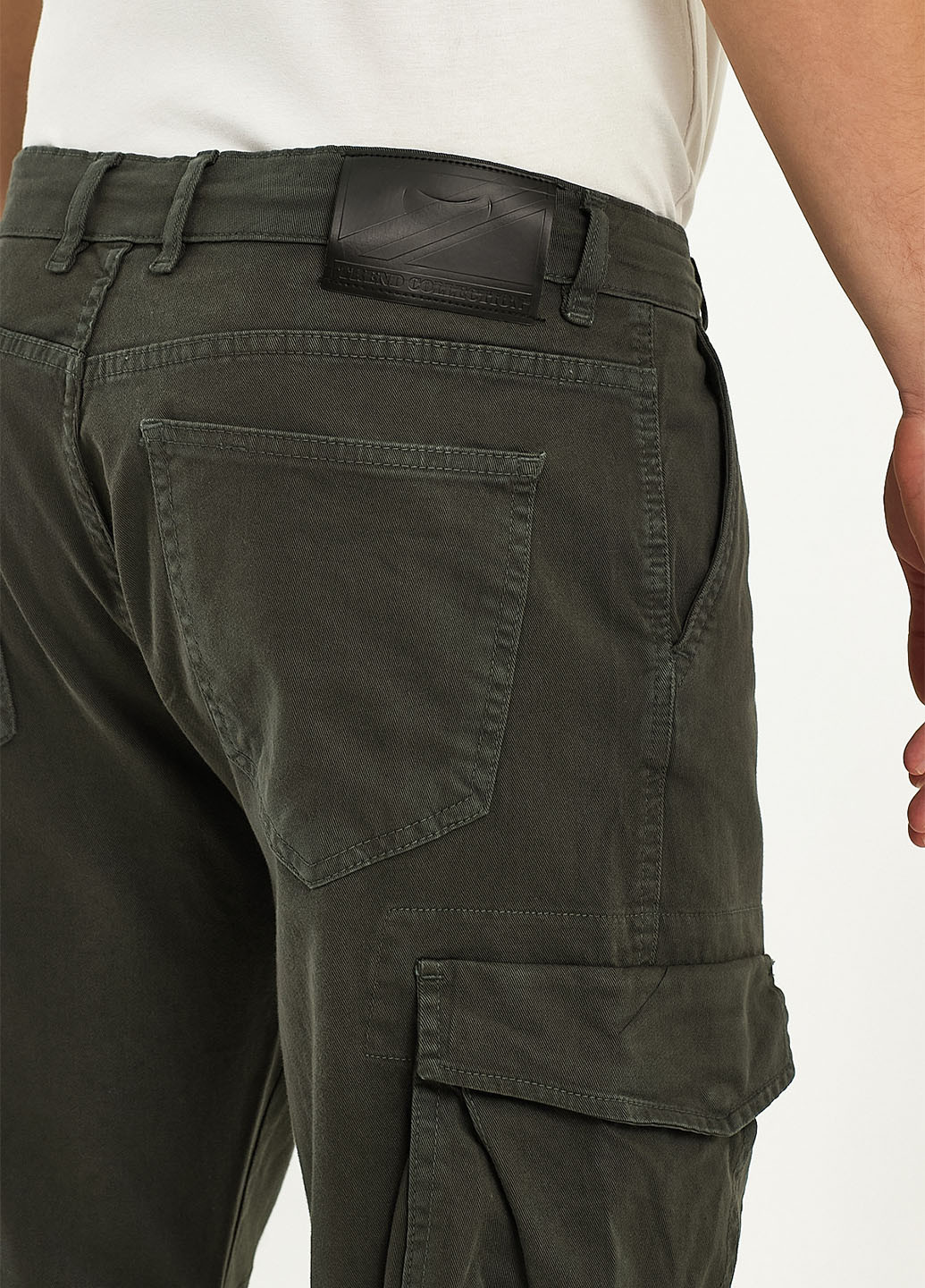 Хаки демисезонные джоггеры джинсы Trend Collection