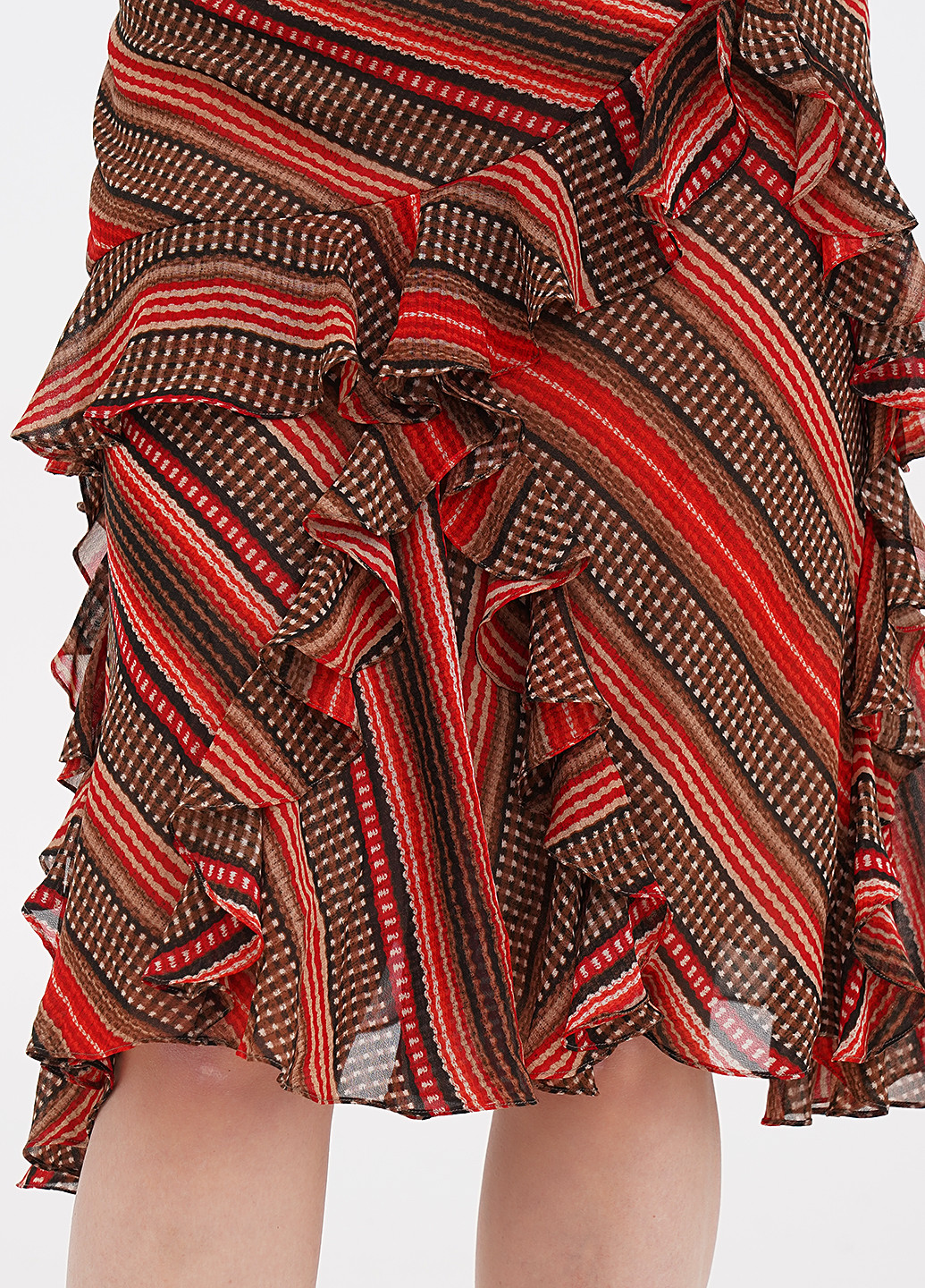 Разноцветная кэжуал в полоску юбка Ralph Lauren а-силуэта (трапеция)