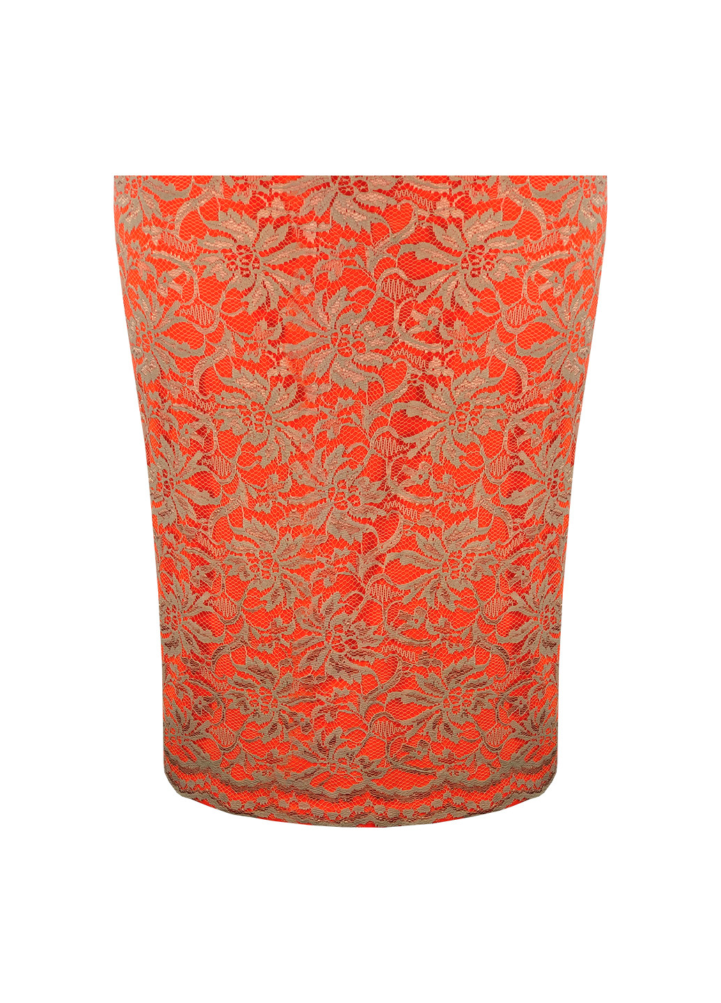Оранжевая повседневный однотонная юбка F&F карандаш