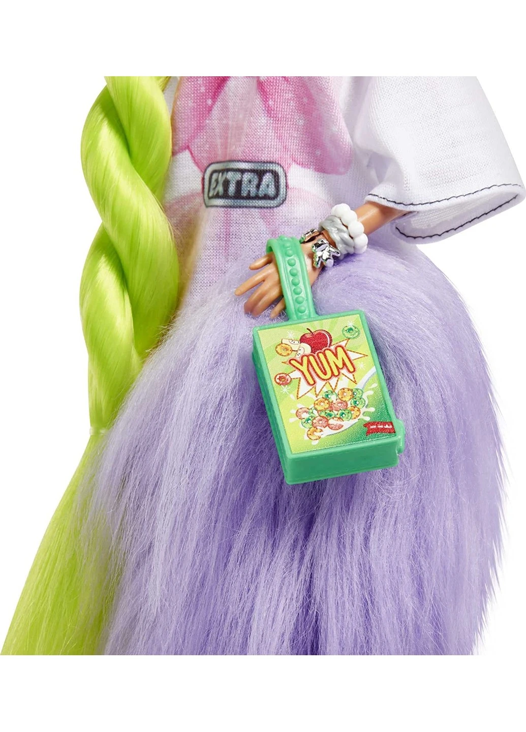Кукла Barbie Extra Doll #11 Барби Экстра з неоново-зеленим волоссям (HDJ44) Mattel (255665559)