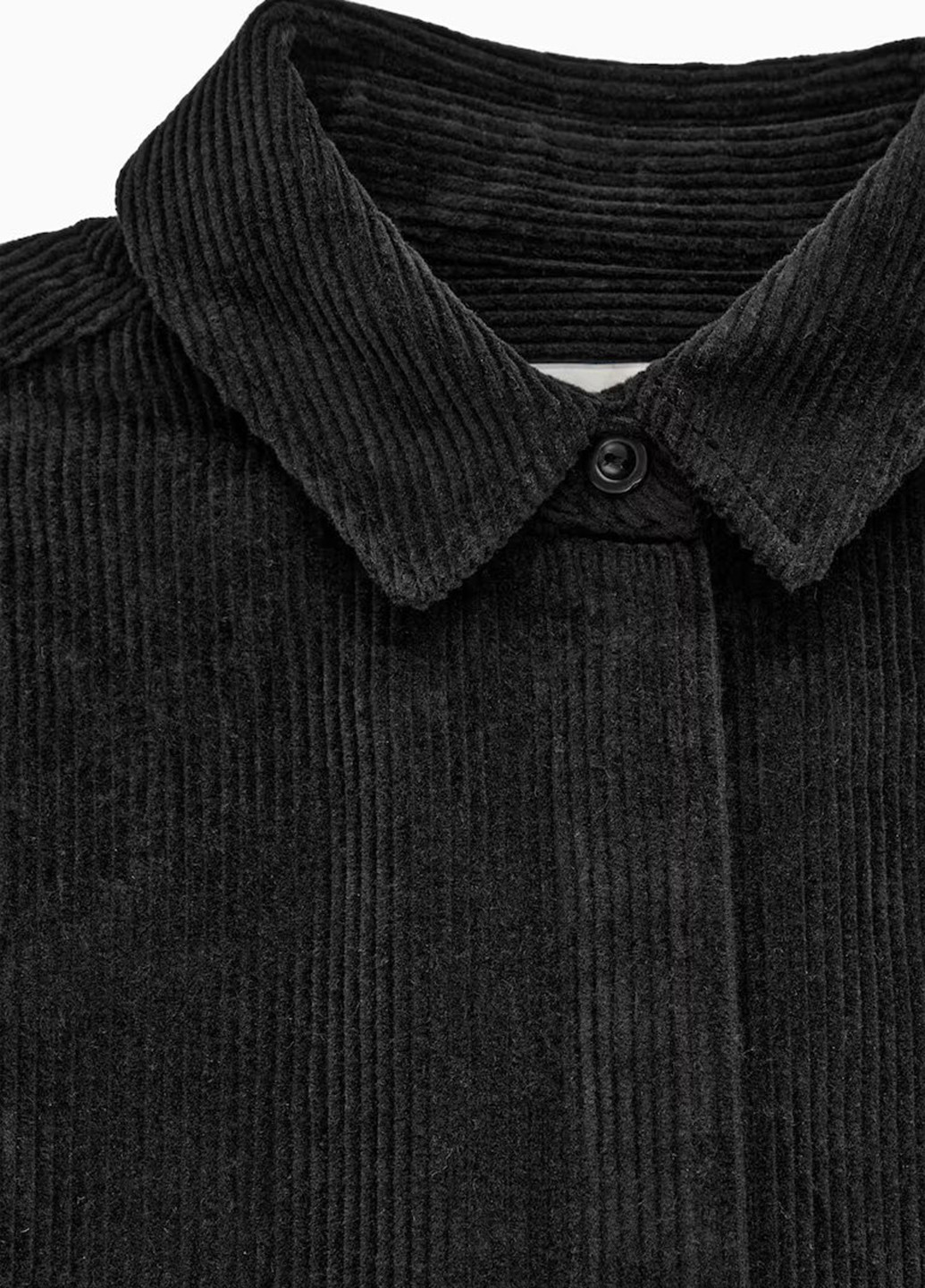 Черная кэжуал рубашка однотонная Cos